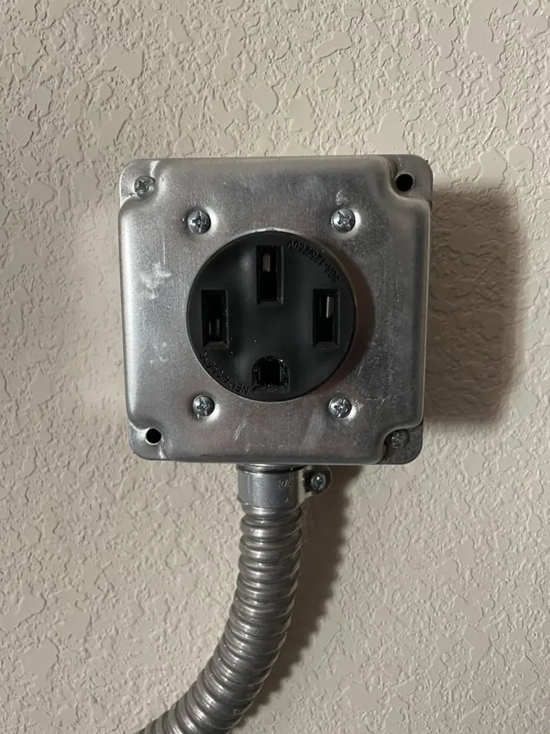NEMA 14-50 outlet installed for Smart Home Electrical in McCook